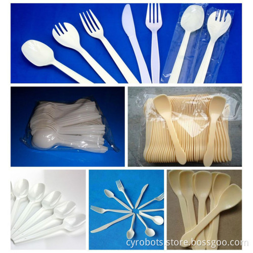 Wholesale Full-Automatic Plastic Utensil Production Line: Spoon Fork Knife Packing Machine